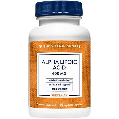 Alpha Lipoic Acid 600mg, Natural Antioxidant Formula to Support Glucose Metabolism & Promotes Healthy Blood Sugar (120 Capsules) by The Vitamin Shoppe