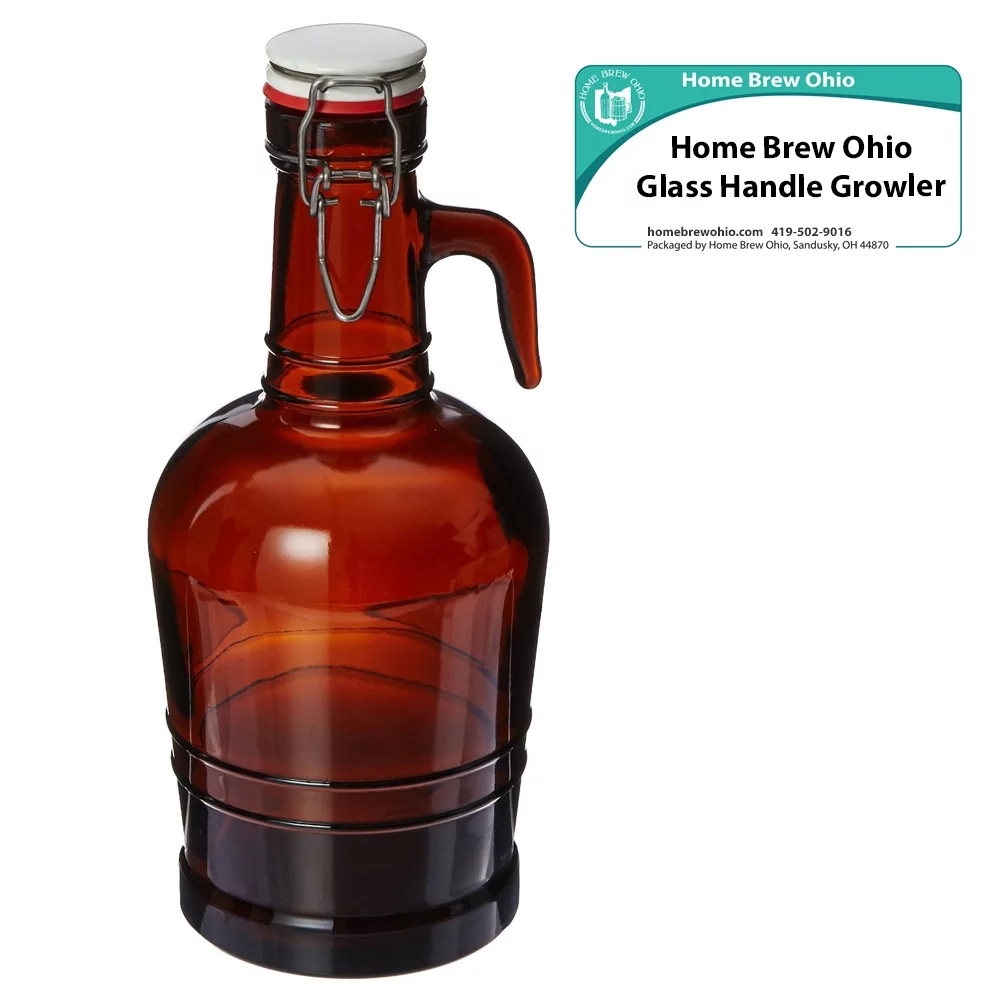 Home Brew Ohio Glass Handle Growler