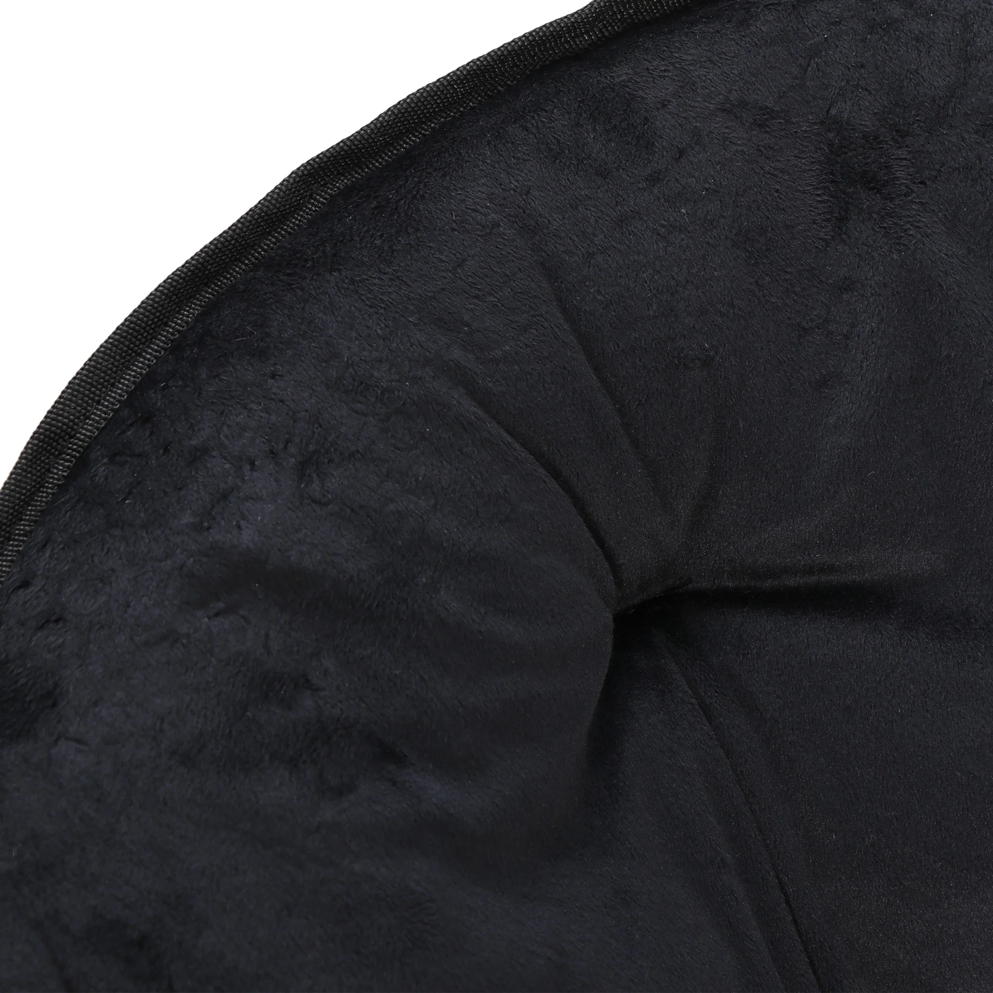 ZENSTYLE Metal Frame Moon Chair Seat Saucer Chair Soft Folding, Black