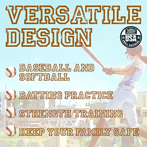 Genuine Solid Beech Wood Baseball Bat - 27 Inch 23 Oz - Tball Bat, Self Defense, Weight Training, and Pickup Games - Classic and Timeless Design - KOTIONOK