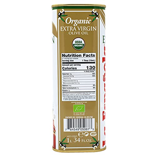 La Española Organic Extra Virgin Olive Oil, 34 Ounce