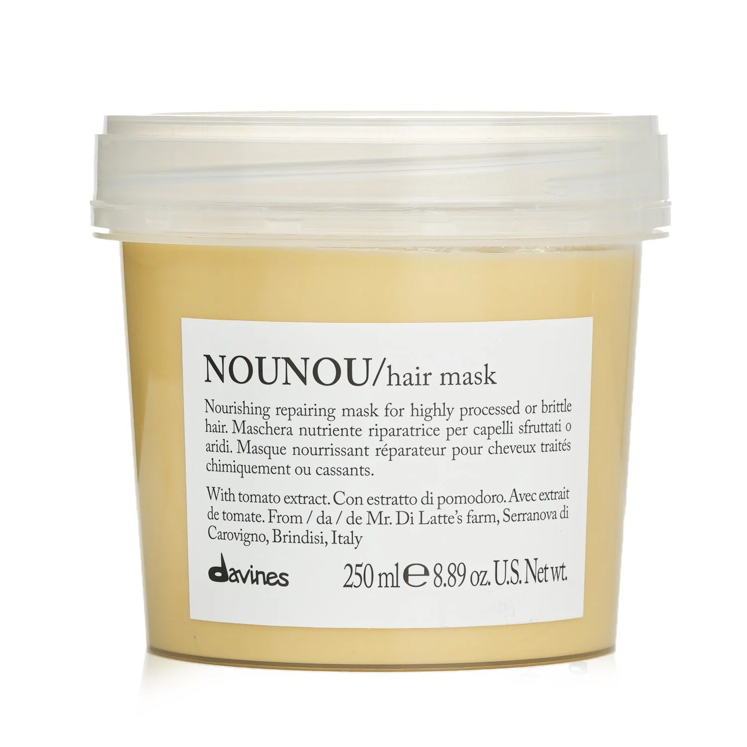 Davines Nounou Hair Mask (For Highly Processed or Brittle Hair)  250ml/8.89oz