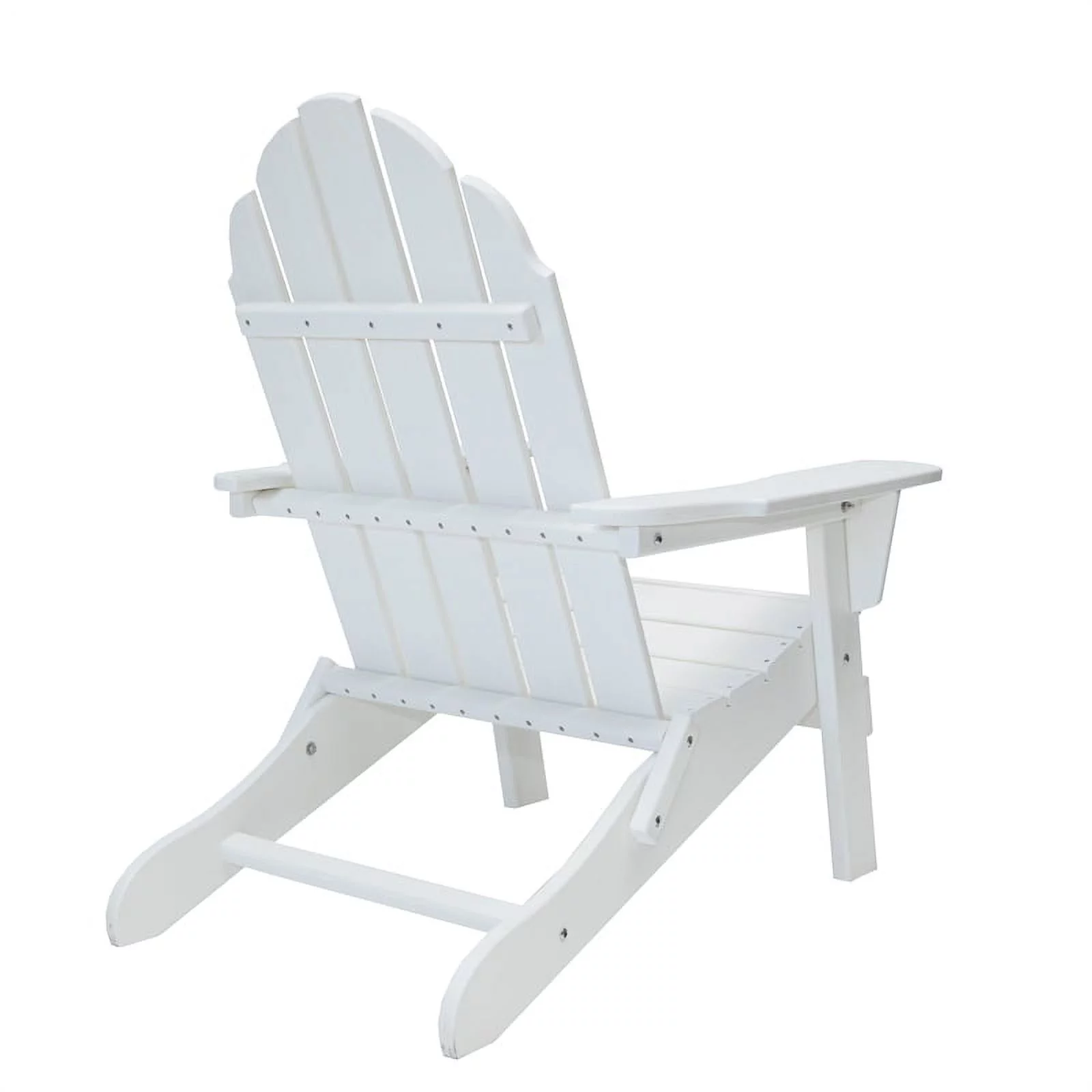 Balboa White Folding Adirondack Chair and Table Set