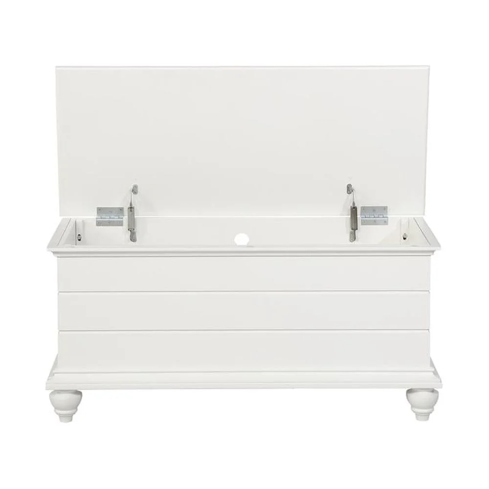 Linon Whitehurst Wood Cedar Chest in White