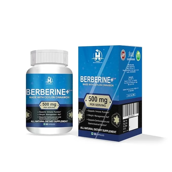 Healthy Nutrition Berberine Extract (500mg) Support Immune Function 60 Veg Capsules