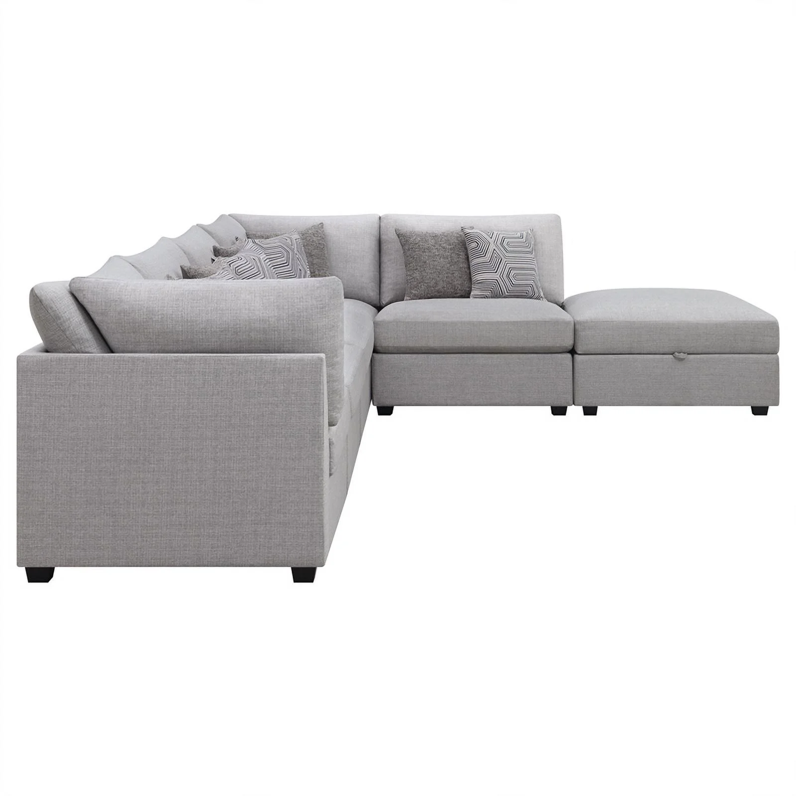 Coaster Cambria 6-piece Fabric Upholstered Modular Sectional Gray