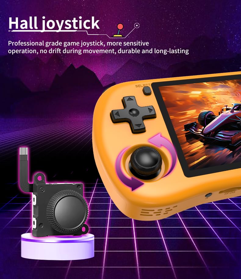 Powkiddy X35H Retro Handheld Game Console, - 10,000+ Games, 3.5