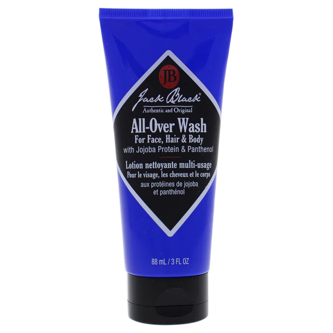 Jack Black All-Over Wash for Face Hair and Body by Jack Black for Men - 3 oz Body Wash