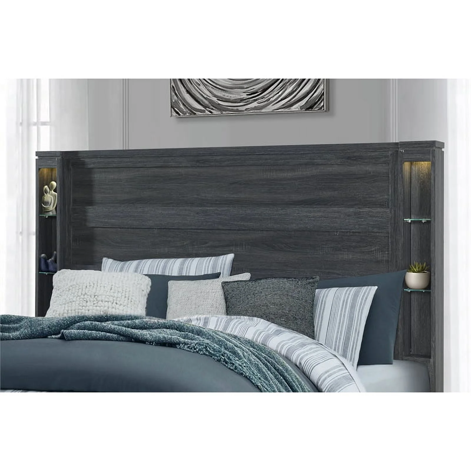 Global Furniture USA Cypress Dark Grey King Bed