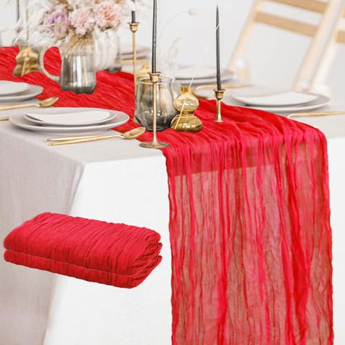 Purple Cheesecloth Table Runner 10 Packs Boho Cheese Cloth Table Runners for Halloween Party Cheesecloth Runners for Tables Cheese Cloth Gauze Tables Runner for Bridal Shower Decoration
