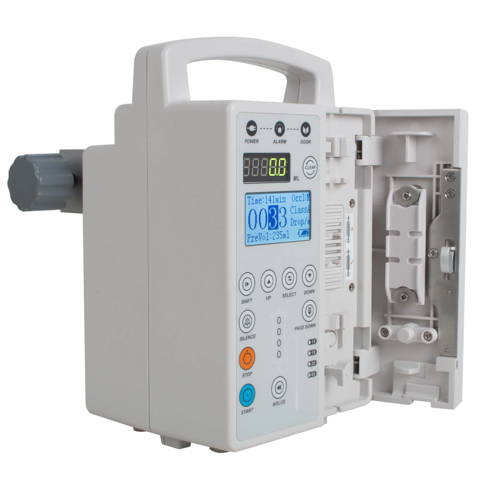 Carejoy Infusion Pump IP-50: Audible & Visual Alarm, LCD Display - Ideal for  Fluid Infusion, 100V-240V