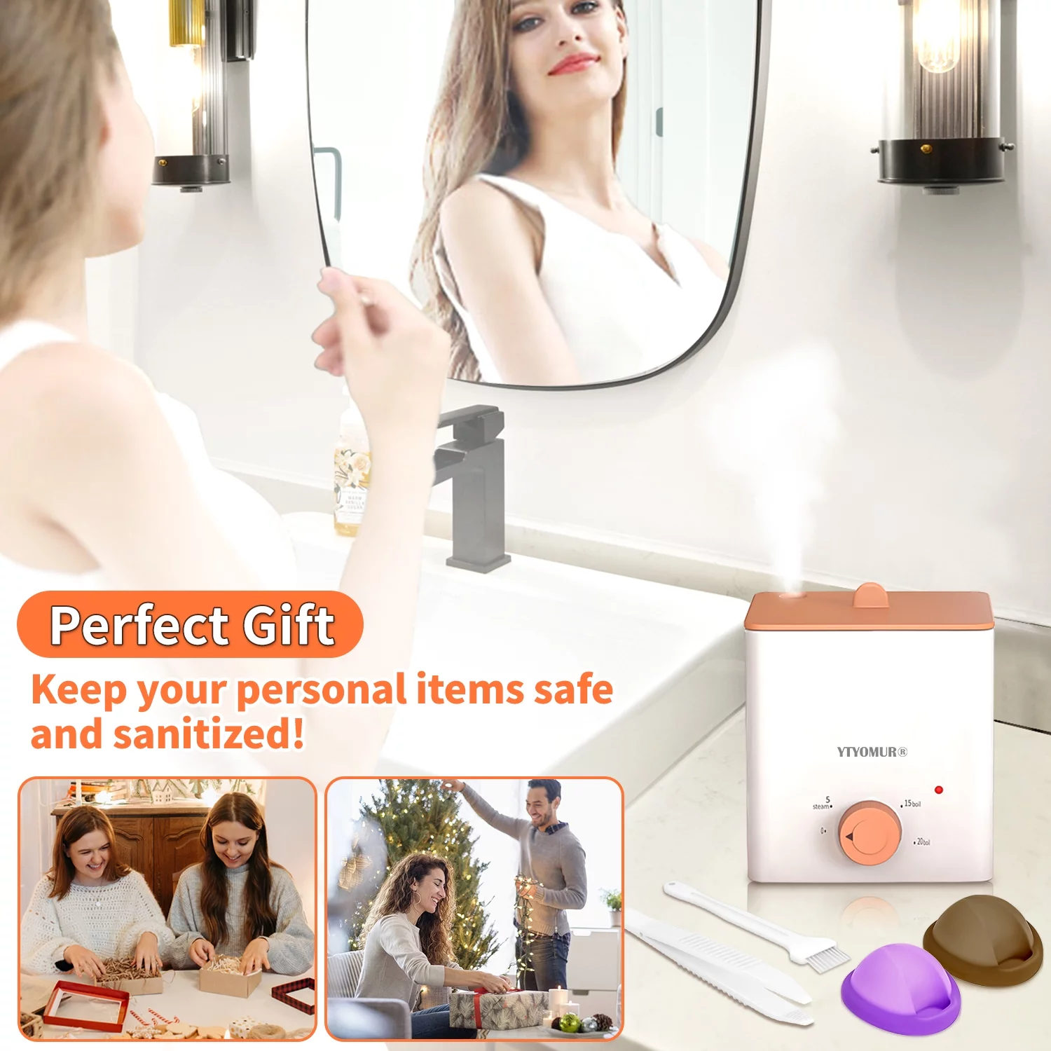 Menstrual Disc, Menstrual Cup Sterilizer Steamer with 2 Reusable Menstrual Discs|Tampon,Pad Alternative