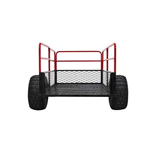 YUTRAX® HC1750 Trailer, Heavy-Duty Trailer, 1750 lb. Load Capacity, Heavy-Duty Steel Construction, Haul 28 Cub Feet, Minimal Assembly, Large Flotation Tires