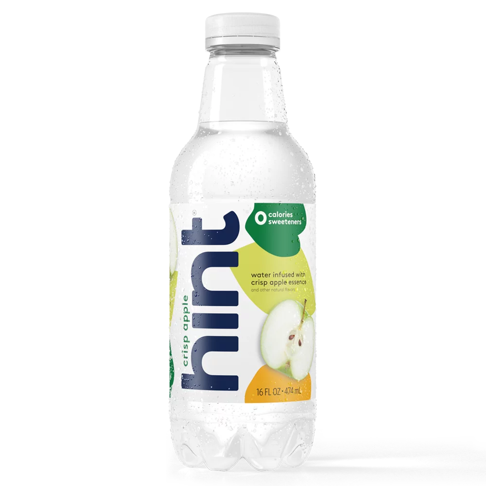 Hint Crisp Apple Sparkling Water, 16 Fl Oz, 12 Pack Bottles