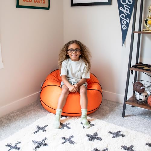 Big Joe Classic Bean Bag Chair, Sapphire Smartmax, Durable Polyester Nylon Blend, 2 feet Round