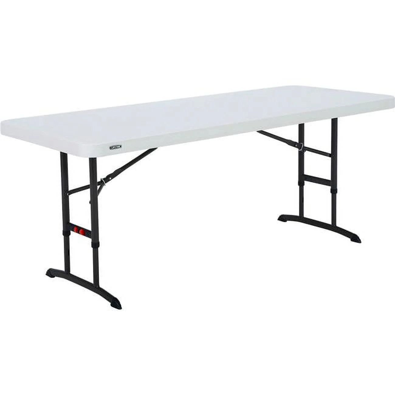 Commercial Adjustable Height Folding Table, Almond - 30 x 72 in.