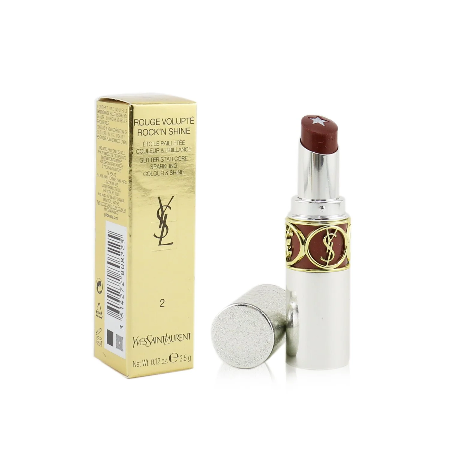 Yves Saint Laurent Rouge Volupte Rock'N Shine Lipstick - # 01 Nude Solo  3.5g/0.12oz