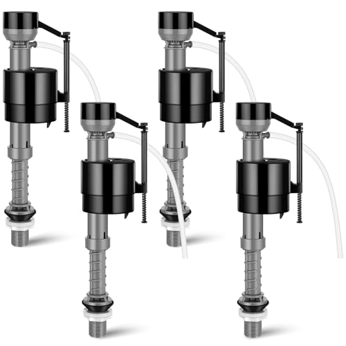 Lasnten 8 Pieces Toilet Fill Valve Toilet Tank Replacement Kit Valve Replacement Kit for Tank and Bowl Water Control
