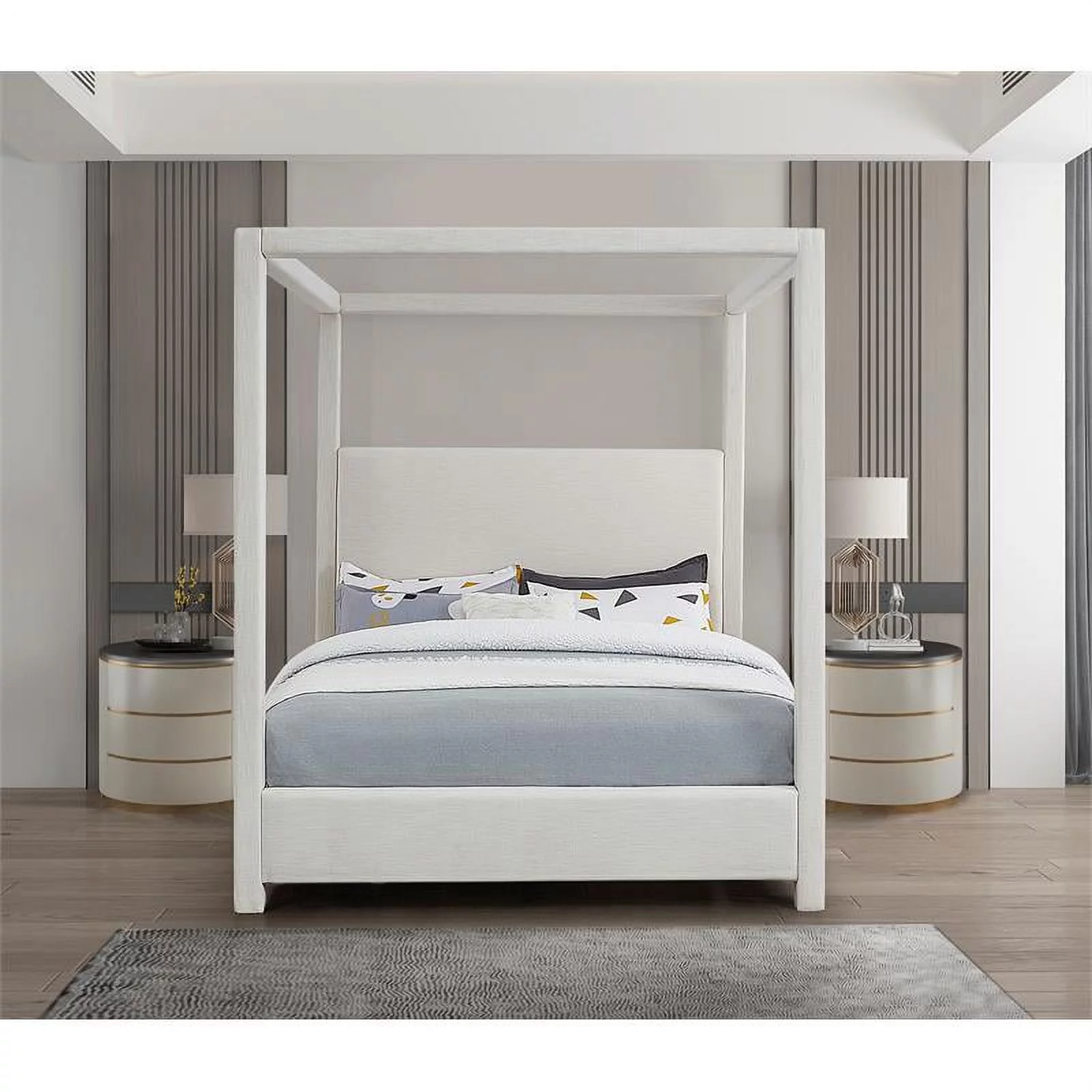 Meridian Furniture Emerson Cream King Bed