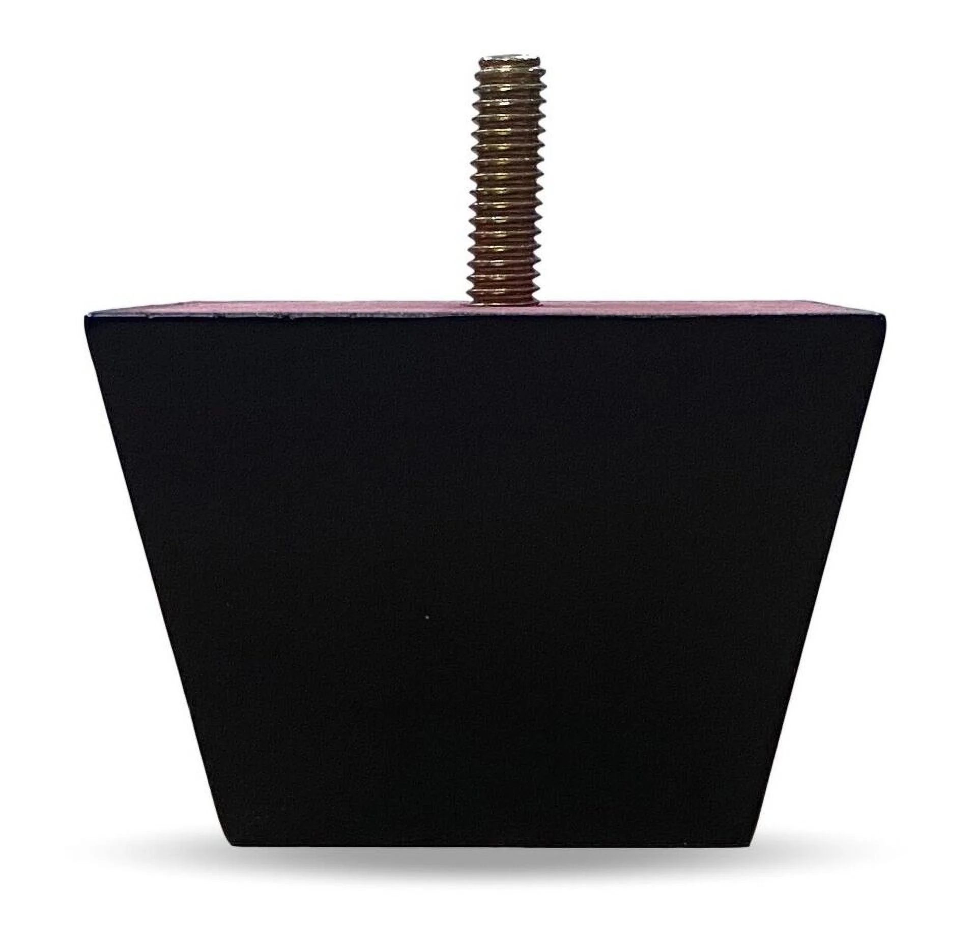 Short Height Espresso Tapered Sofa Ottoman Furniture Legs - Set of 4 2