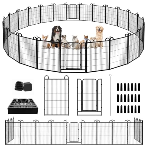 Dog Playpen Outdoor 16 Panels Heavy Duty Dog Fence 40