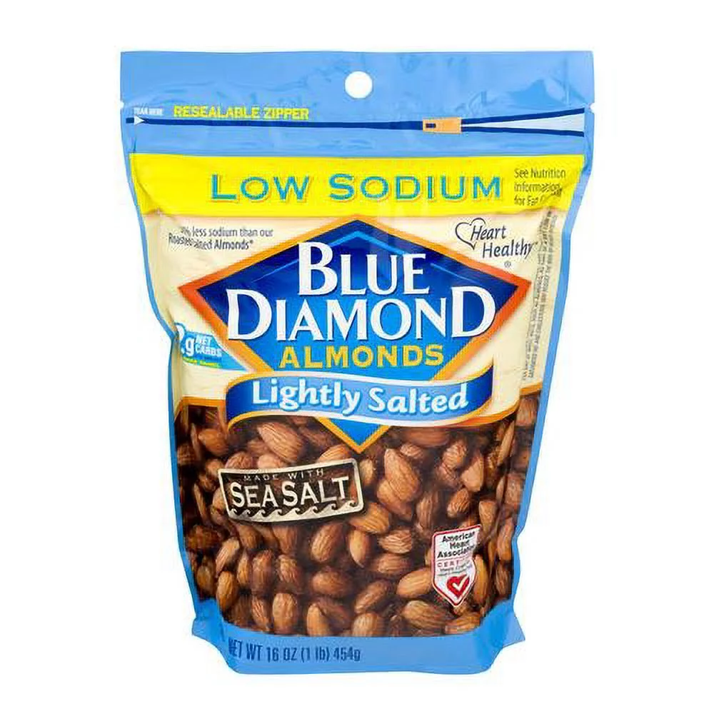 Blue Diamond Lightly salted Almonds (Pack of 12)