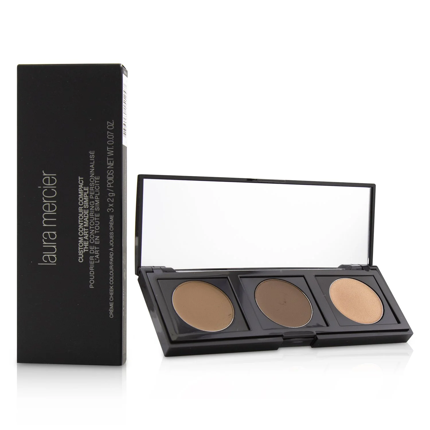 Laura Mercier Custom Contour Compact : (1x Highlight #1 , 1x Contour Deep #2, 1x Contour #1)  3x2g/0.07oz
