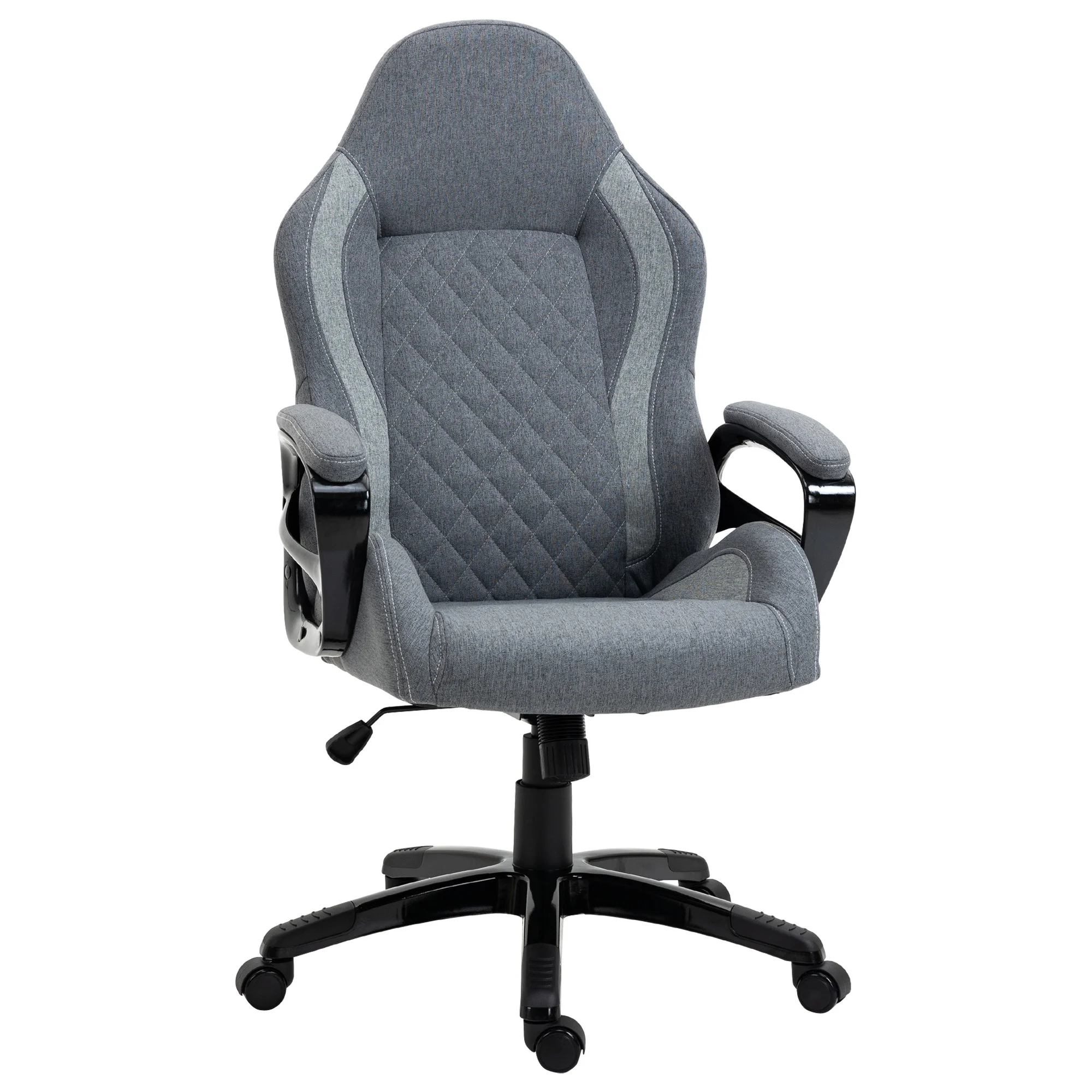Ergonomic Grey Linen Office Chair | Comfort & Style