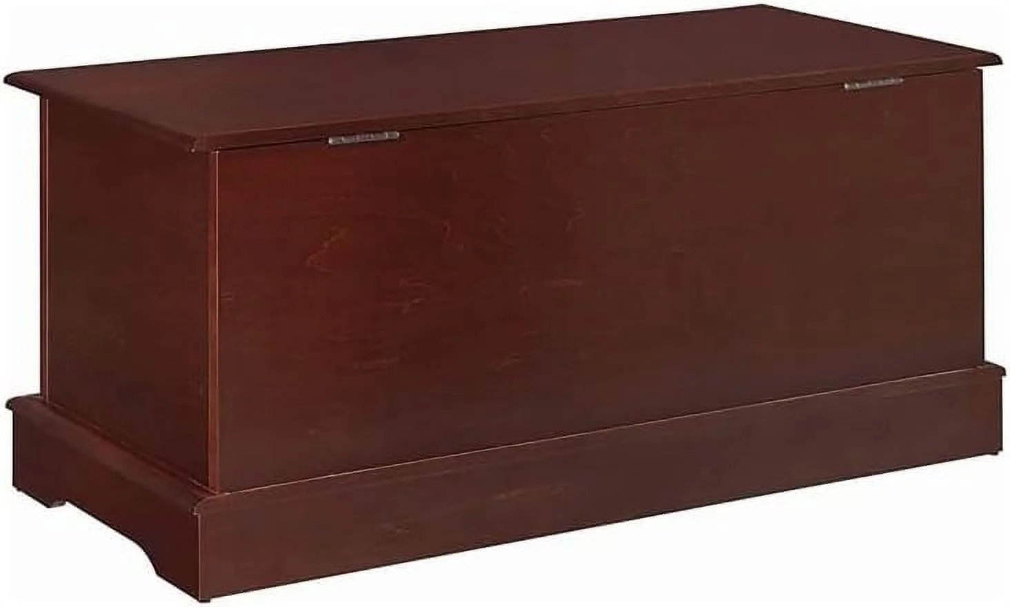 Cedar Lined Wood Storage Blanket Chest Trunk, in Warm Brown