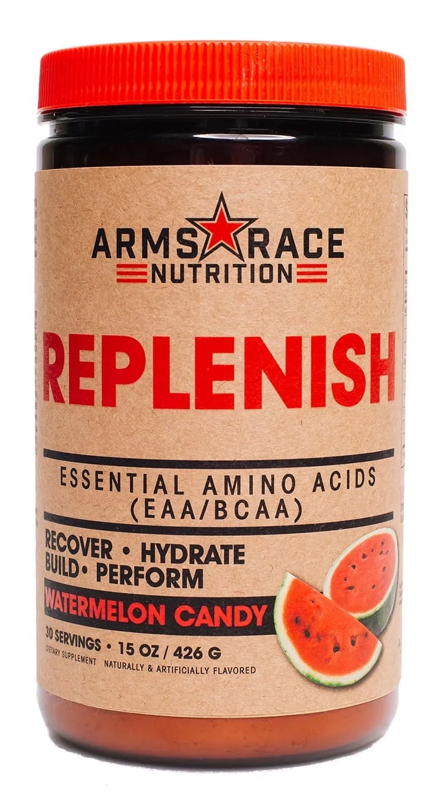 Arms Race Nutrition REPLENISH - Essential Amino Acids EAA/BCAA, 30 Servings (Watermelon Candy)