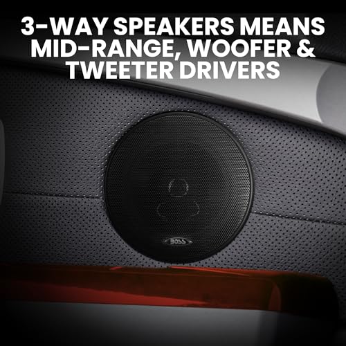 BOSS Audio Systems 656BCK Car Stereo Package - Single Din, Bluetooth, CD MP3 USB AM FM Radio, 6.5 Inch 2 Way Full Range Speakers, Black