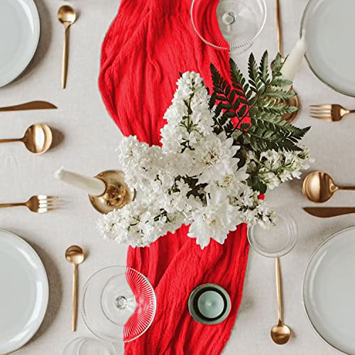 Purple Cheesecloth Table Runner 10 Packs Boho Cheese Cloth Table Runners for Halloween Party Cheesecloth Runners for Tables Cheese Cloth Gauze Tables Runner for Bridal Shower Decoration