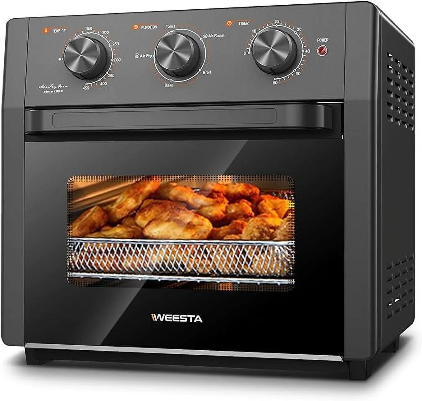 Open Box WEESTA Air Fryer Toaster Oven 5 in 1 Multi-Functional Air Fry 19 Quart - GRAY