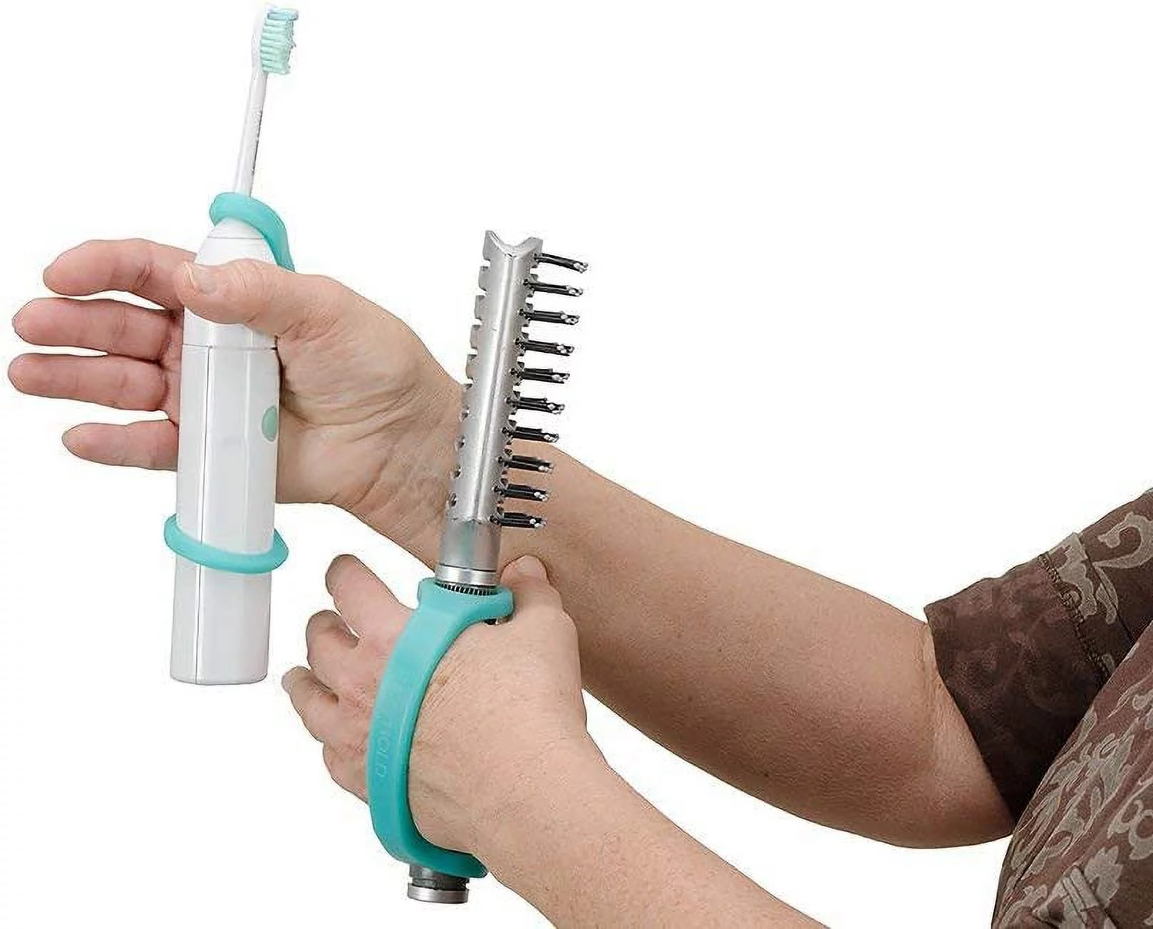 EazyHold Therapist/Teacher Grip Assist (7 Pack) Universal Cuff- Adaptive Utensils