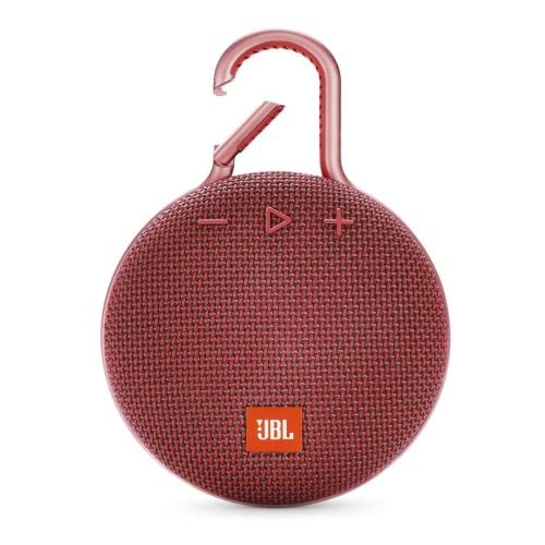JBL Clip 3, Blue - Waterproof, Durable & Portable Bluetooth Speaker - Up to 10 Hours of Play - Includes Noise-Cancelling Speakerphone & Wireless Streaming