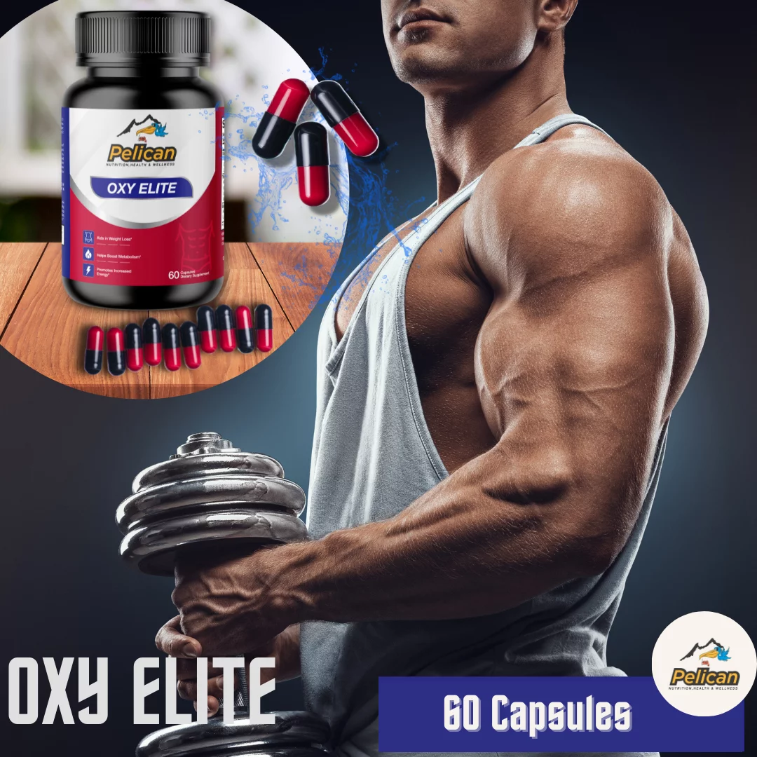 Oxy Elite,Muscle Fat Burner Weight Loss-2 Bottles-120 Capsules-Pelican Vitamins