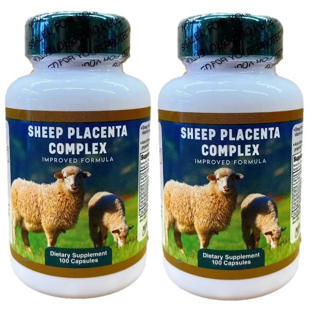 2 Bottles Nu-Health Sheep Placenta Complex (100 Capsules)