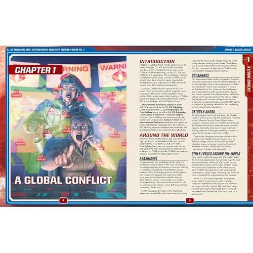 Renegade Game Studios: G.I. Joe Roleplaying Game - Intercontinental Adventures, Factions in Action Vol. 2 Sourcebook, Ages 14+, 3-6 Players