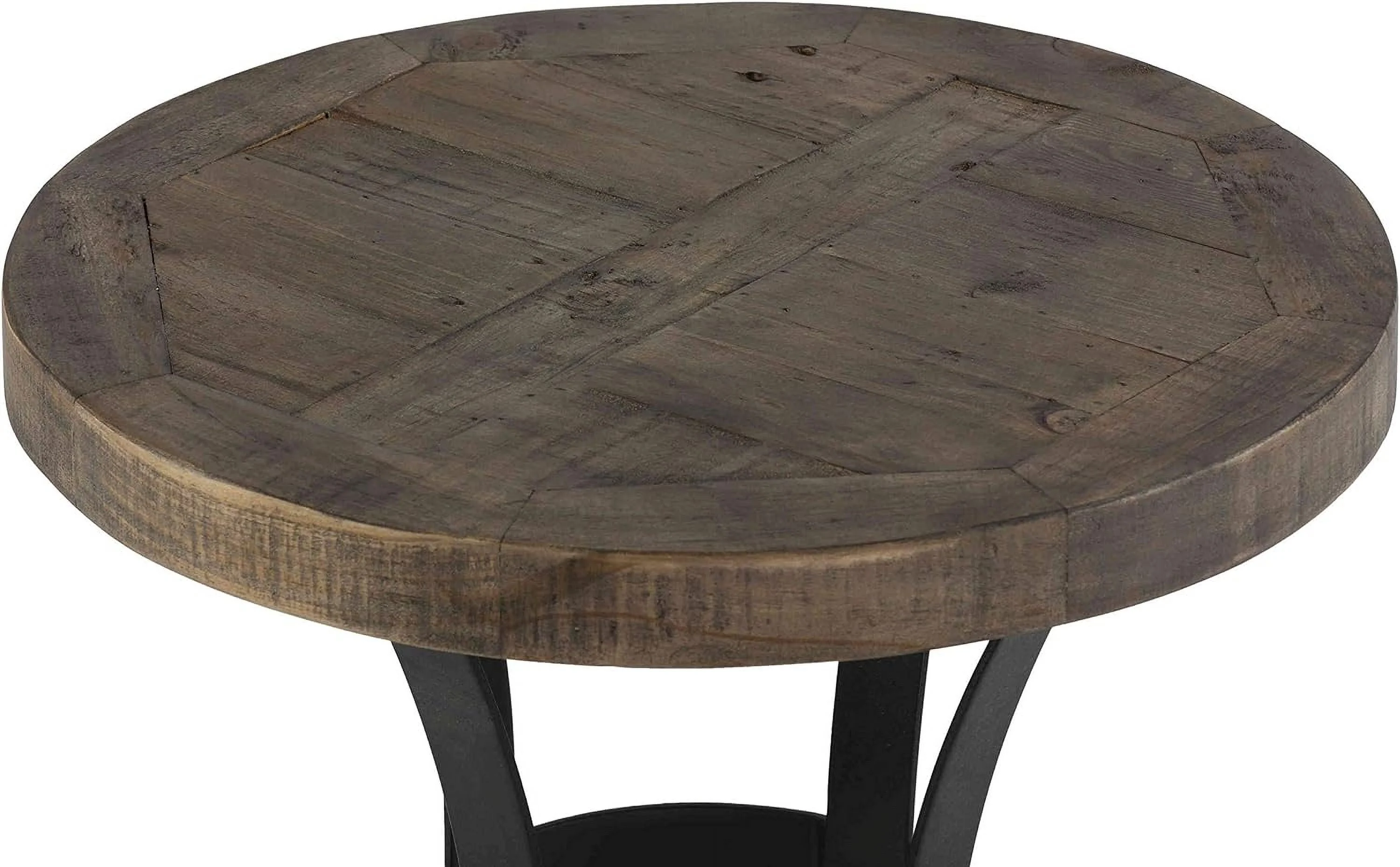 Newcastle End Table In Solid Reclaimed Wood, 20