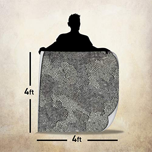 Battle Game Mat - 48x48 - Dungeons Tabletop Dragons Dice Role Playing Map - Wargaming RPG Warfare 40k Flames War - Reusable Miniature Figure Board Games - Warhammer Gaming Vinyl Mat