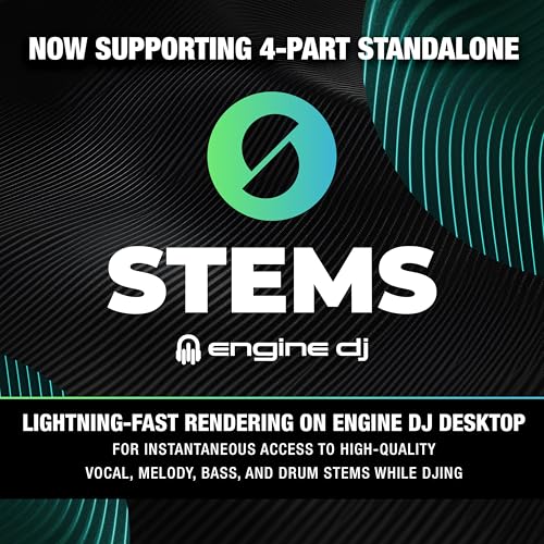 Denon DJ PRIME 4+ Standalone DJ Controller with Stem Separation on 4 Decks, Wi-Fi Streaming, Drop Sampler Mixer, 10.1