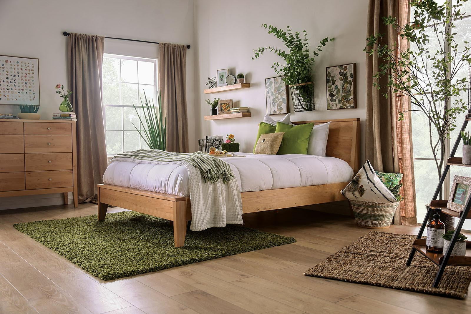 Modern Light Oak Solid Wood 8-Drawer Chest FOA FOA7602C-8D Willamette