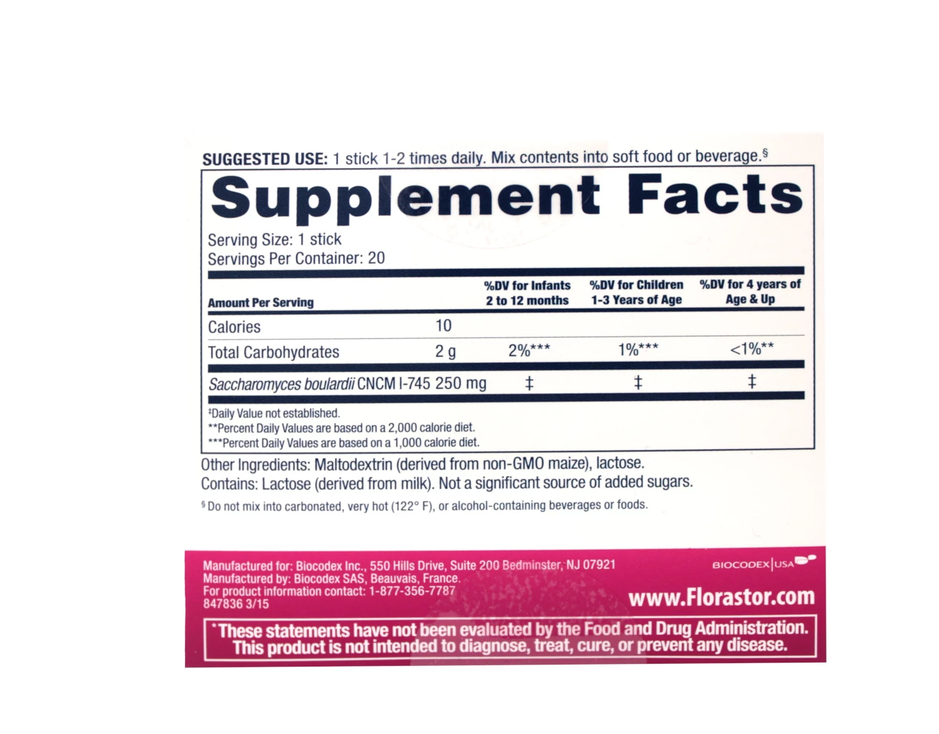 3 Pack of FLORASTOR KIDS PACKETS 20/BOX 1EA