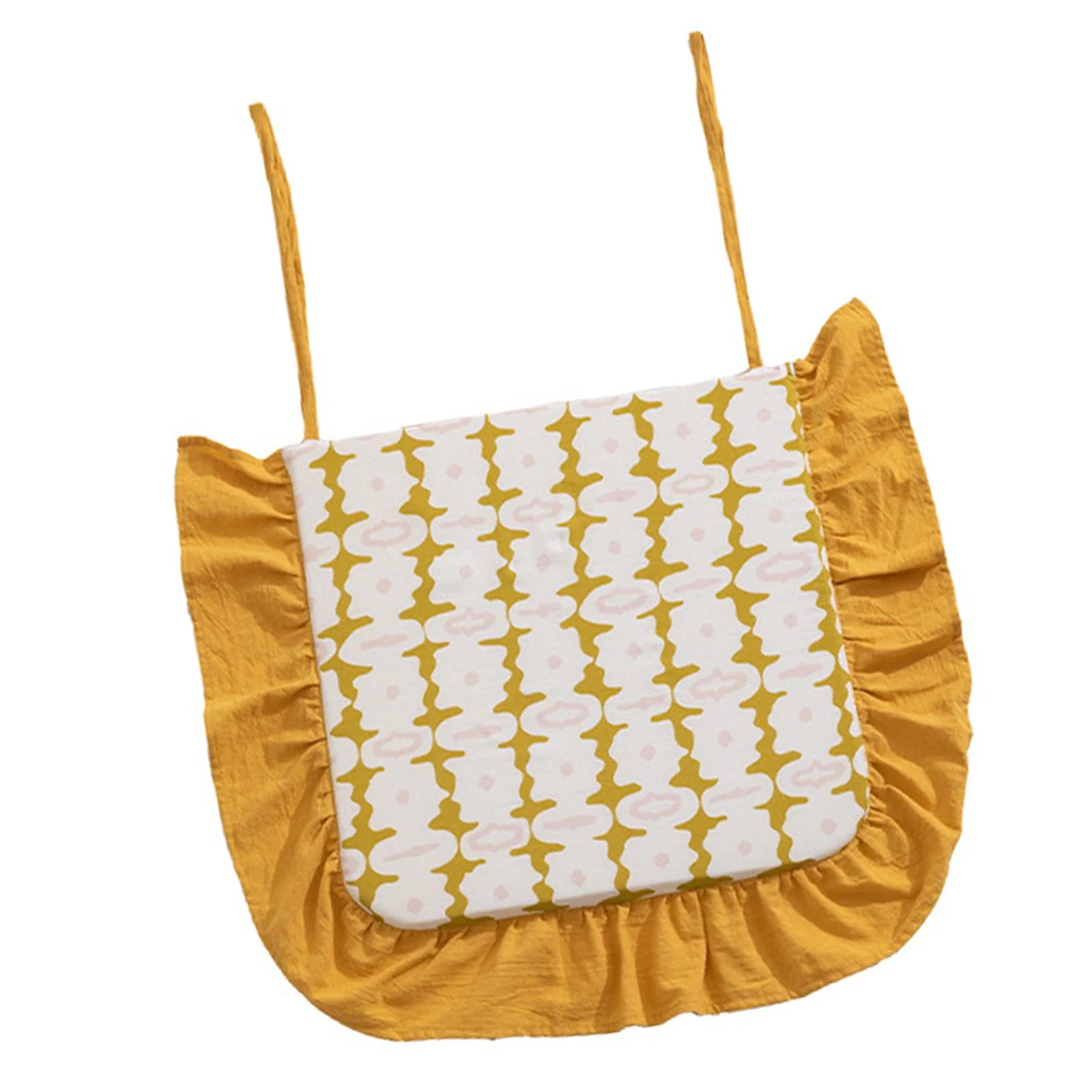 Seat Cushion Outdoor Patio Cushion Home Decor Soft Japanese Comfortable Tatami W/with Tie Floor Seating Cushion Chair Seat Pad for Bedroom Yellow
