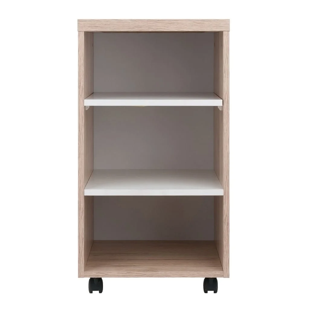 Winsome Wood Kenner Open Shelves Storage Cabinet, Two-Tone Finish