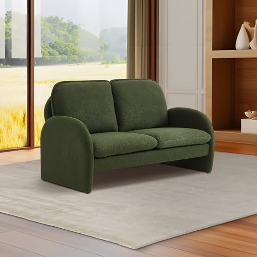 28.5 X 29.9'' Accent Chairs, Modern Sherpa Lamb Fabric Living Room Chair, Comfy Armed Chair Upholstered Armchair Leisure Single Sofa Chair for Bedroom, Office, Apartment and Living Room