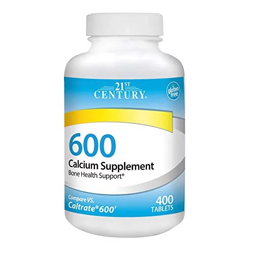 21st Century Calcium Supplement 600 mg, 400 Count, 6 Pack