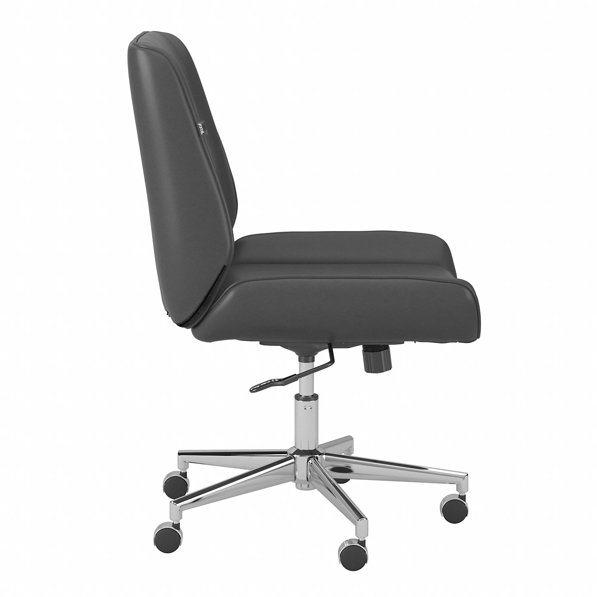 Bush Business Furniture Bay Street Wingback Leather Office Chair by  Black Leather