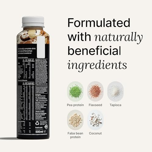 Huel Ready-to-Drink | Chocolate Meal Replacement Drink | High Protein Drink | Nutritionally Complete, Low Sugar, High Fiber, Plant Based, Vegan, Healthy | 20g Protein Per Bottle | 16.9 Fl Oz (12 Pack)