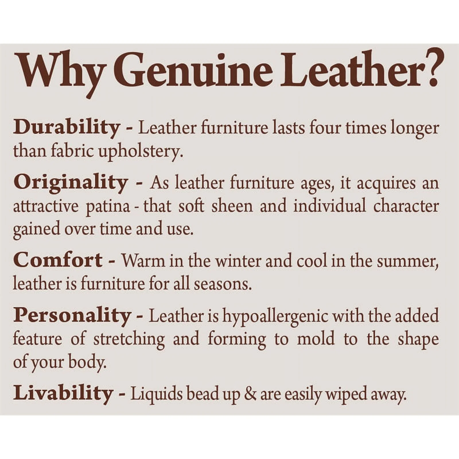 Conway Power Recliner with Heat & Massage in Brown Top Grain Italian Leather